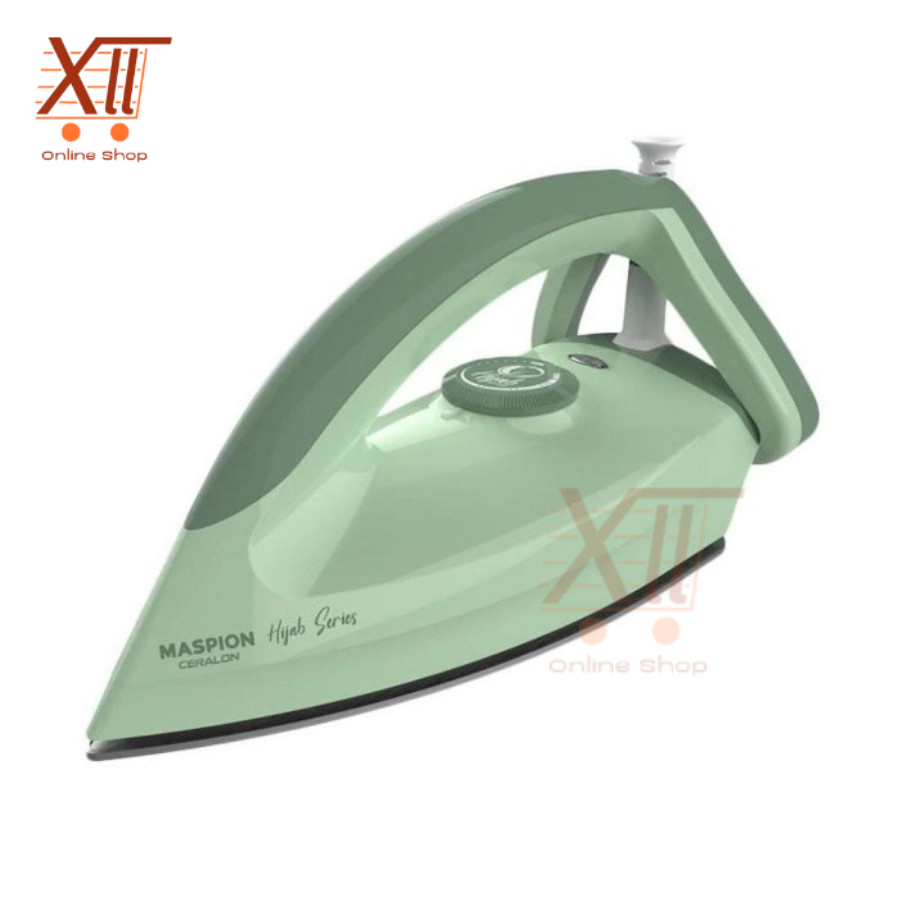 MASPION HA~365 HiJAB SERiES DRY IRON CERALON Setrika Ceramic Coating Gosokan Hijau