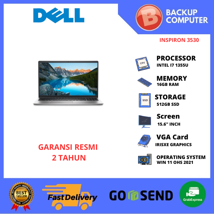 LAPTOP DELL INSPIRON 15 3530 INTEL I7 1355U 16GB RAM 512GB SSD