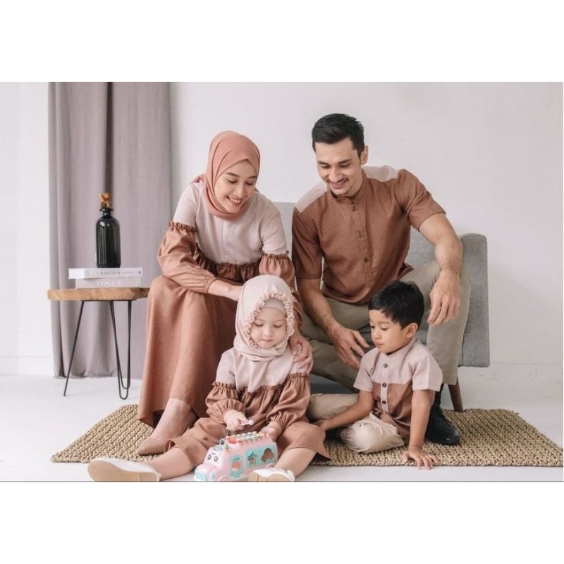 COUPLE KELUARGA LEBARAN 2026/SARIMBIT KELUARGA RAYA/SARIMBIT HANNA/COUPLE FAMILY SET/FAMILY SET/SARI
