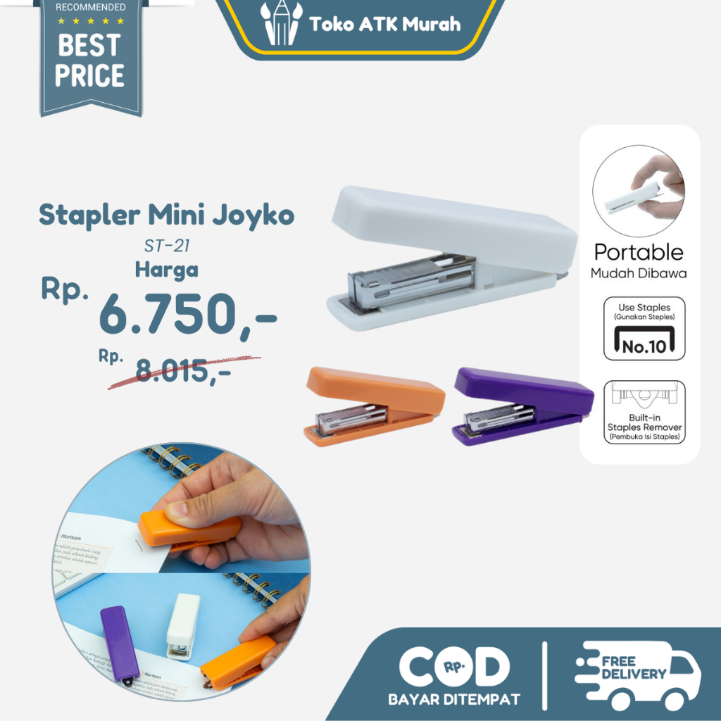 

Stapler Mini Joyko ST-21 Stepler Jepretan Kecil