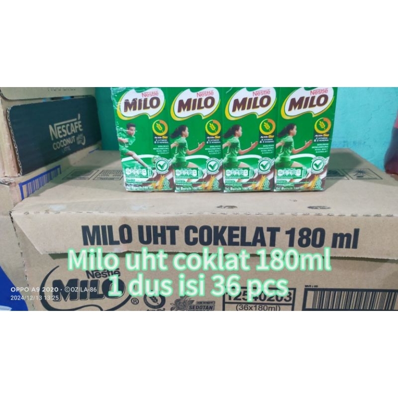 

MILO UHT COKLAT 180 ml 1dus isi 36 pcs