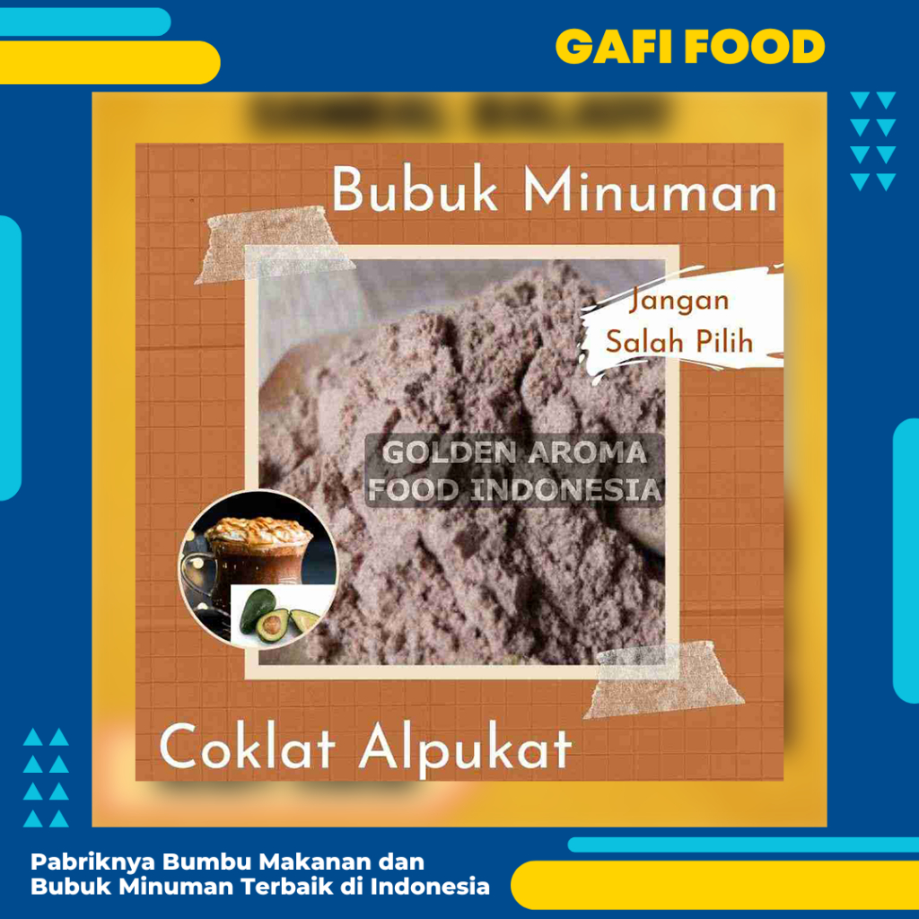 

Bubuk Minuman Coklat Alpukat 1 Kg Cokelat Avocado Chocolate Drinking Powder Enak Murah Halal GAFI