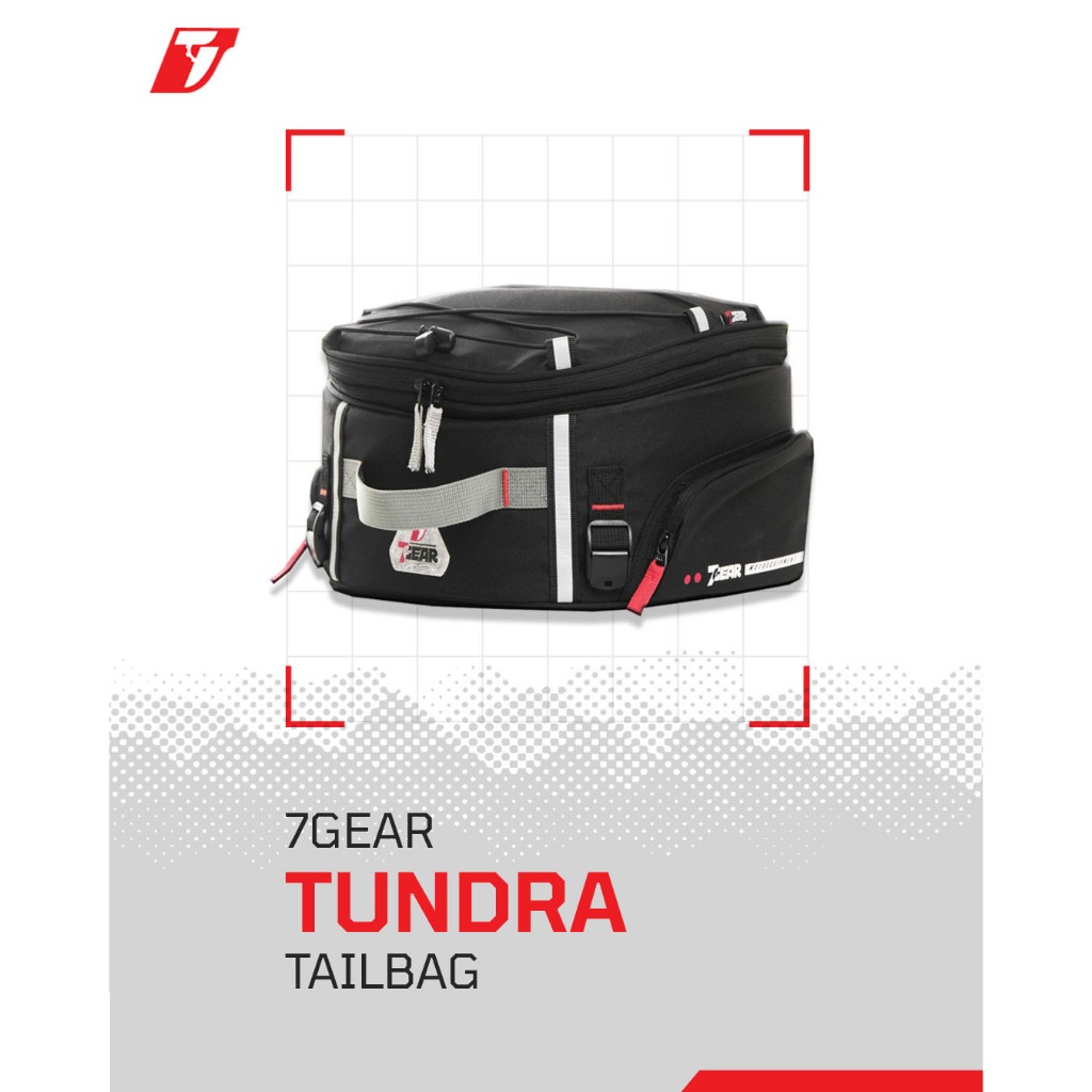Tailbag Tundra 7-Gear | Tas Belakang Motor | Tas Jok Motor | Tas Helm Motor