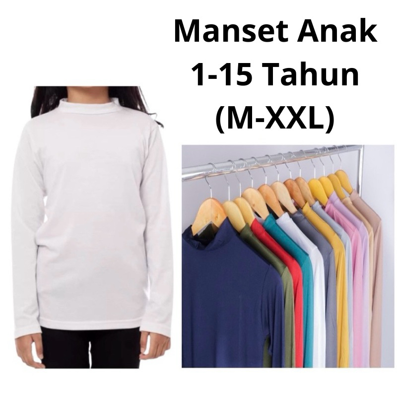 MANSET TURTLENECK ANAK / MANSET ANAK (1-15 Tahun) / MANSET ANAK PEREMPUAN&LAKI-LAKI