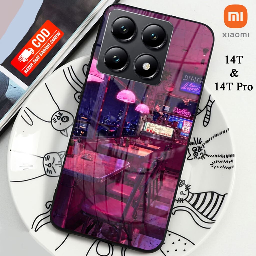 Softcase Kaca XIAOMI 14T & XIAOMI 14T PRO  - Case Handphone XIAOMI 14T & XIAOMI 14T PRO [T123]