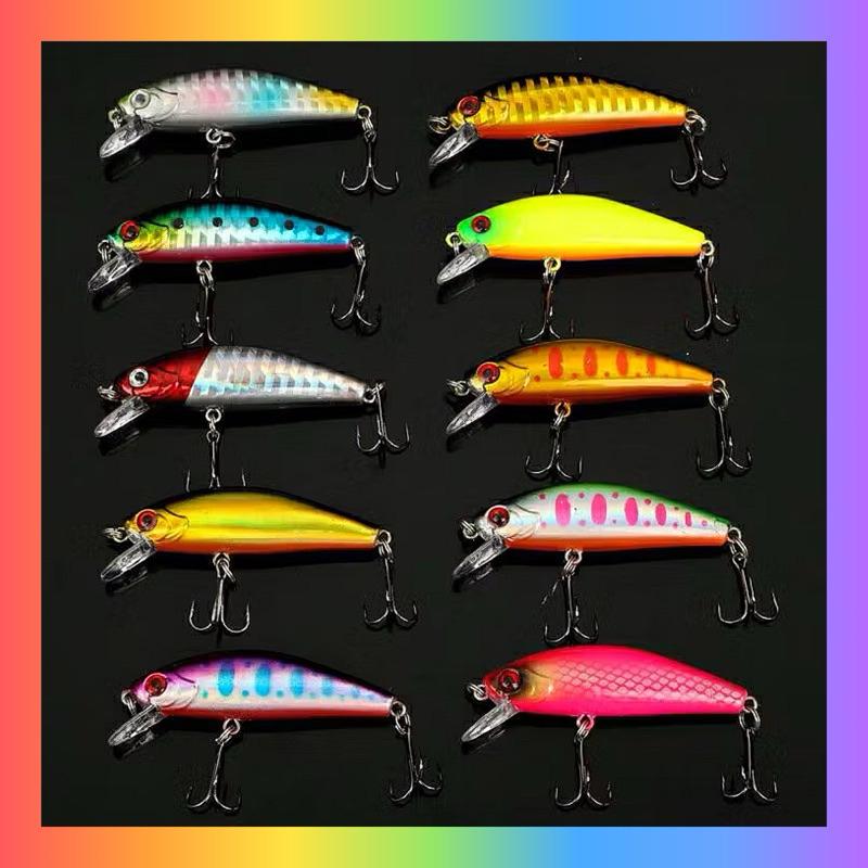 UMPAN CASTING MINNOW COLORFULL