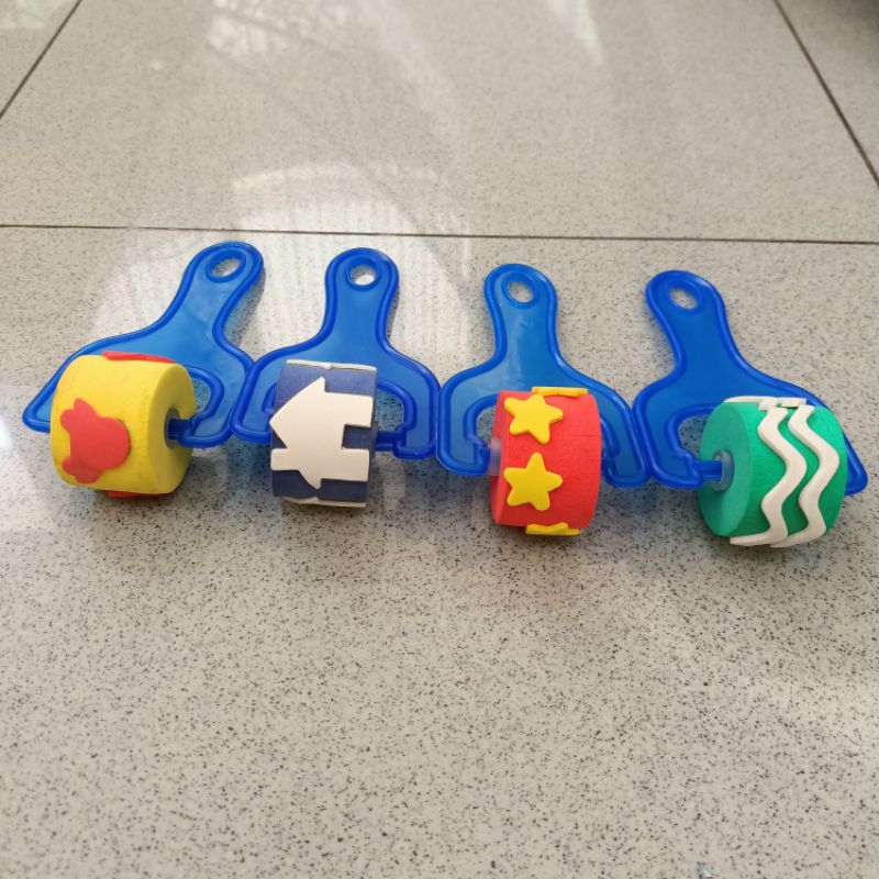 

Kuas roller painting anak bahan eva kuas lukis anak 1 set isi 4 biji