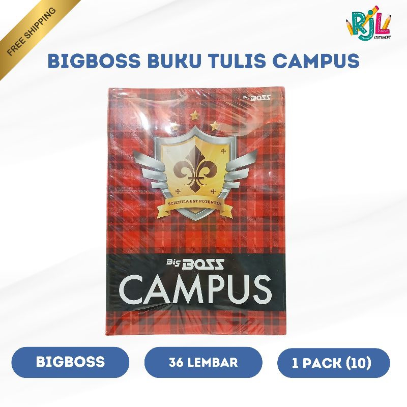 

Bigboss Buku Tulis Campus | 36 Lembar | 1 Pack (10)