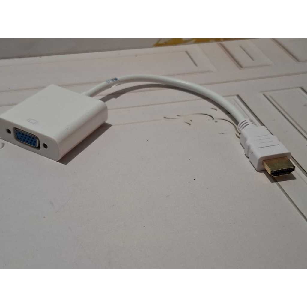 Kabel converter HDMi to VGA/konektor HDMI male ke VGA female