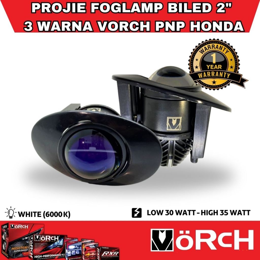 PROJIE BILED FOGLAMP 3 WARNA 2" VORCH PNP HONDA