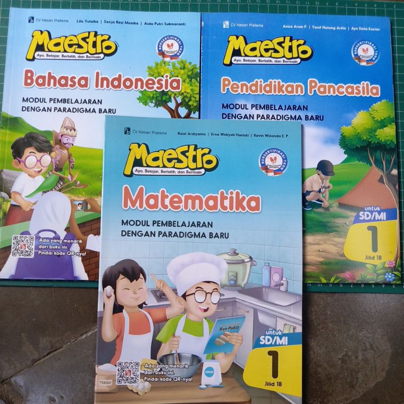 LKS MAESTRO. Kelas 1 (semester 1 & 2). kurikulum Merdeka. Terbaru.