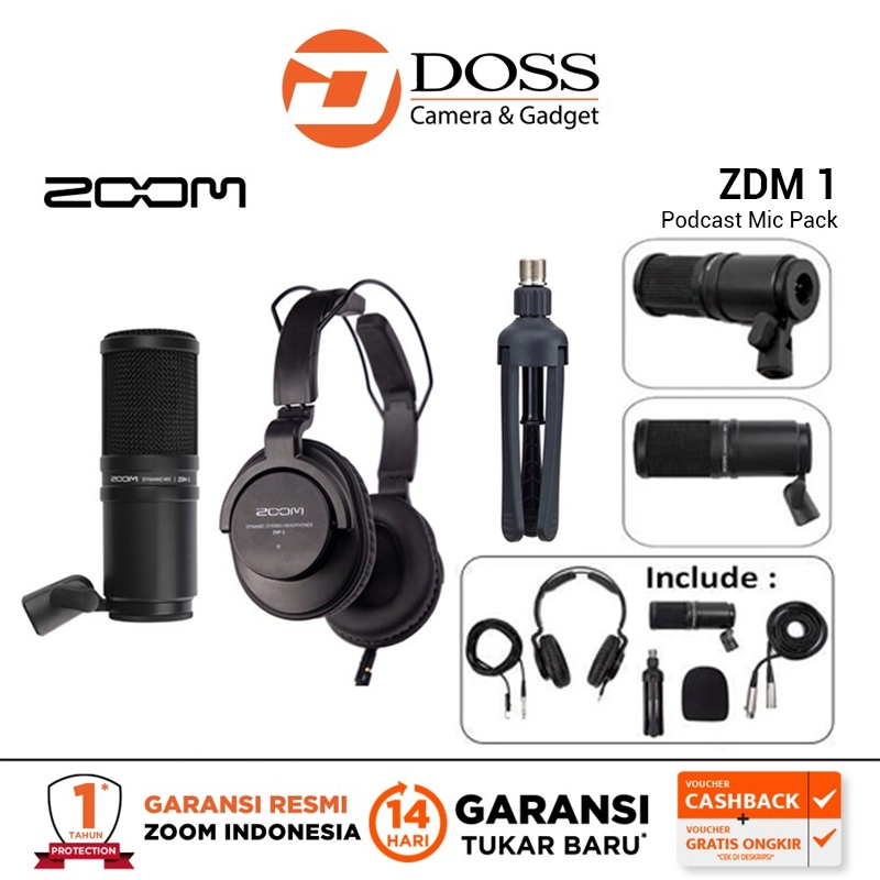 Zoom ZDM-1 Podcast Mic Pack - Zoom ZDM-1