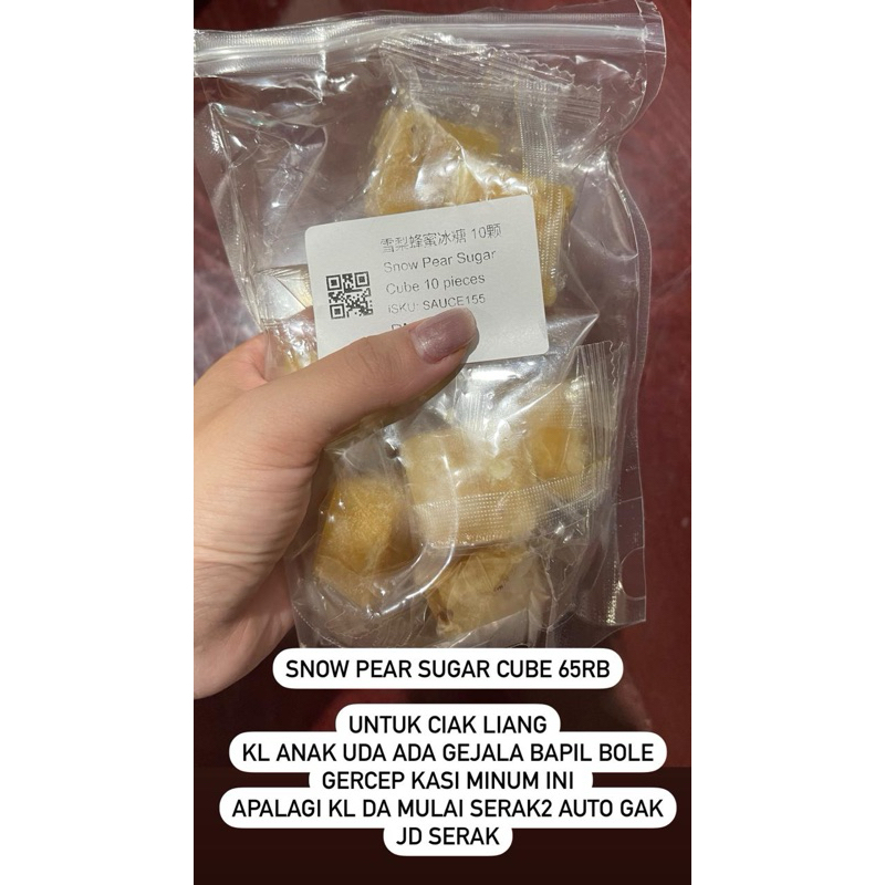 

cheng woh snow pear sugar cube
