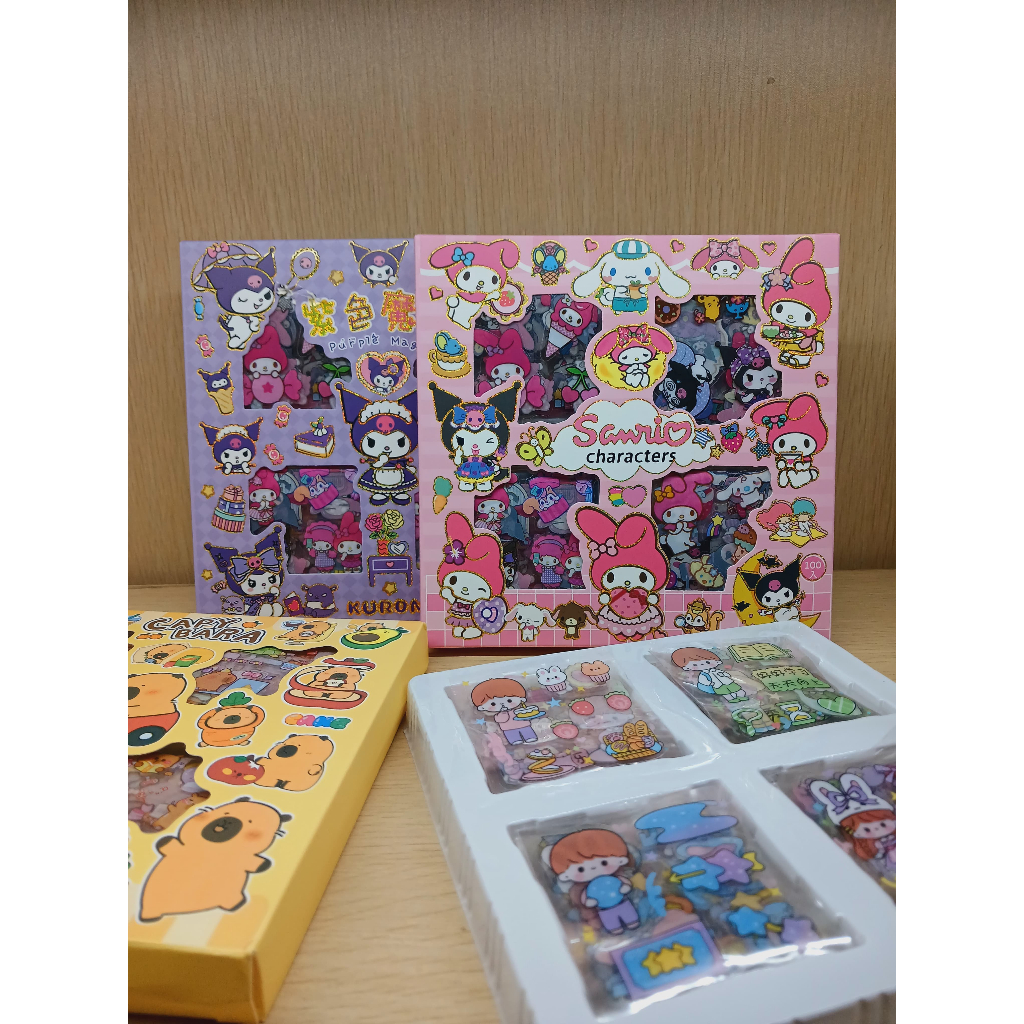 

Stiker Transparant Karakter 1 pack isi 100pcs