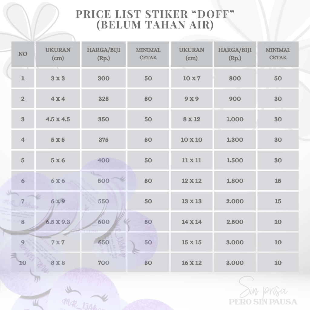 

Stiker Label Produk