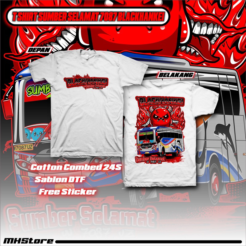 Kaos Sugeng Rahayu 7087 Blackhankei