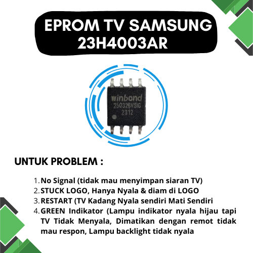 ic eprom memory TV LED SAMSUNG 23H4003AR// 23H4003 // 23H4003AR