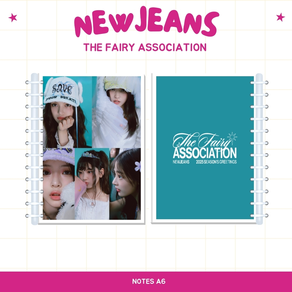 

A6 NOTES BUNNIES THE FAIRY ASSOCIATION (ISI 40 HVS + COVER LAMINASI 2 SISI) BUKU NOTE NOTEBOOK TANDA TANGAN TTD KPOP IDOL KOREA PREMIUM MURAH UNOFFICIAL MINJI HANNI DANIELLE HAERIN HYEIN READY STOCK !