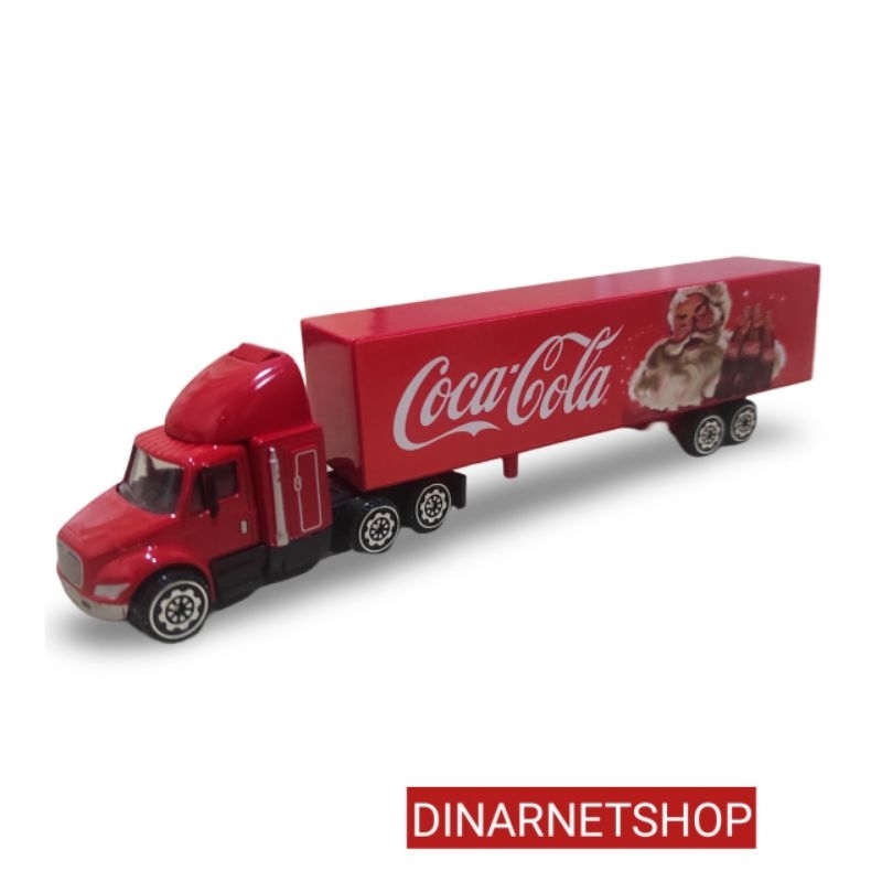 MAINAN DIECAST COCA-COLA AMBULAN TRUCK TRAILER KOLEKSI MINIATUR