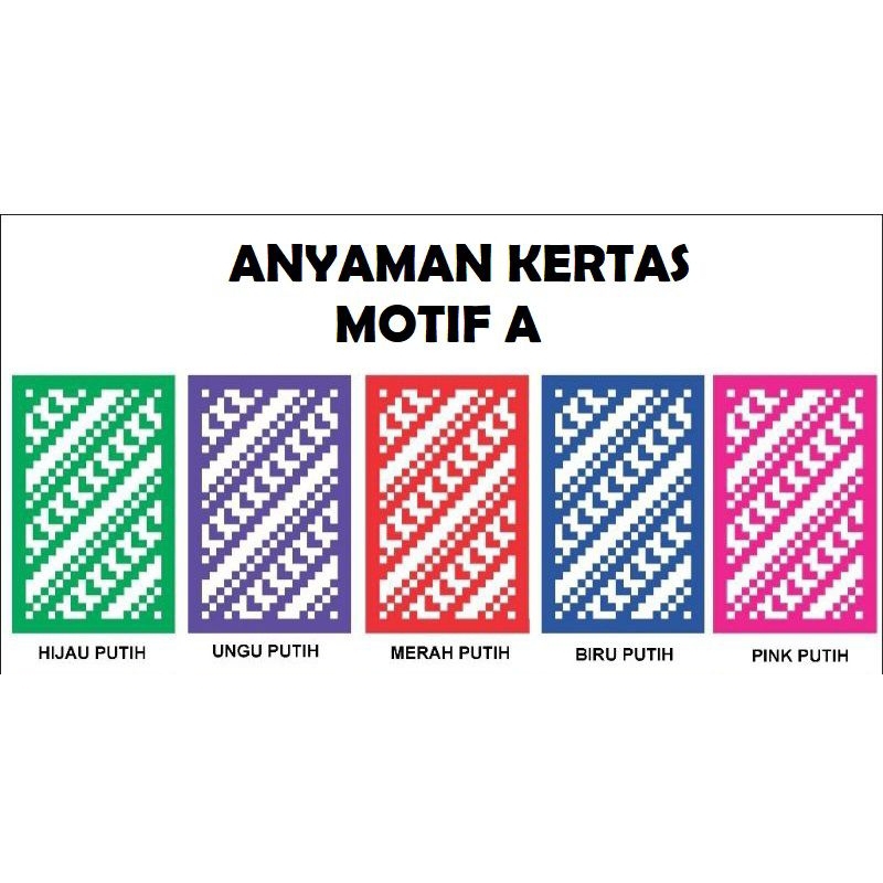 Murah!!! Anyaman kertas tugas prakarya sekolah