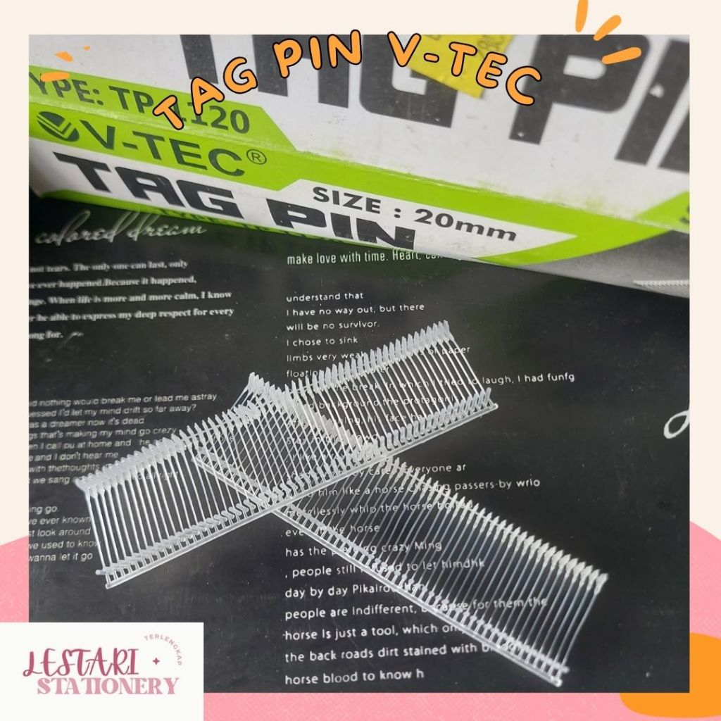 

Tag Pin V-tec | Tag pin | isi tembak label v-tec ukuran 20mm | Lestari Stationery