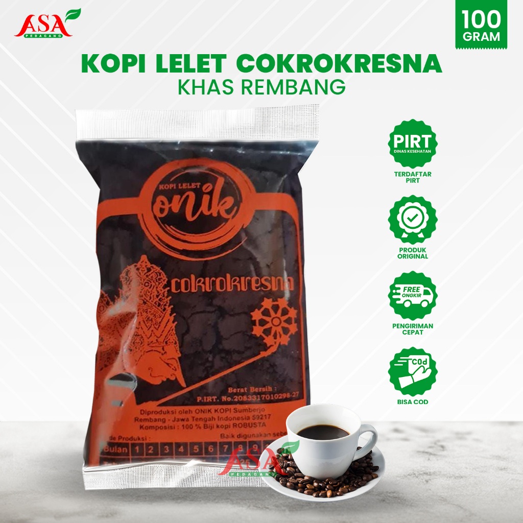 

Kopi Onik Cokrokresno 100gr Rembang Lasem Original