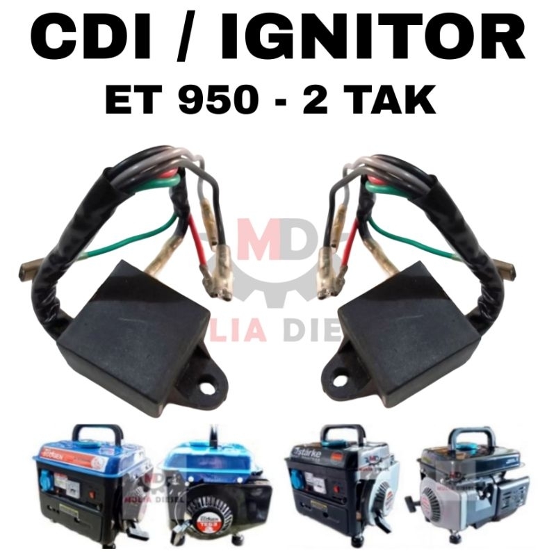 CDI Koil Pengapian Genset Generator 2 Tak ET950