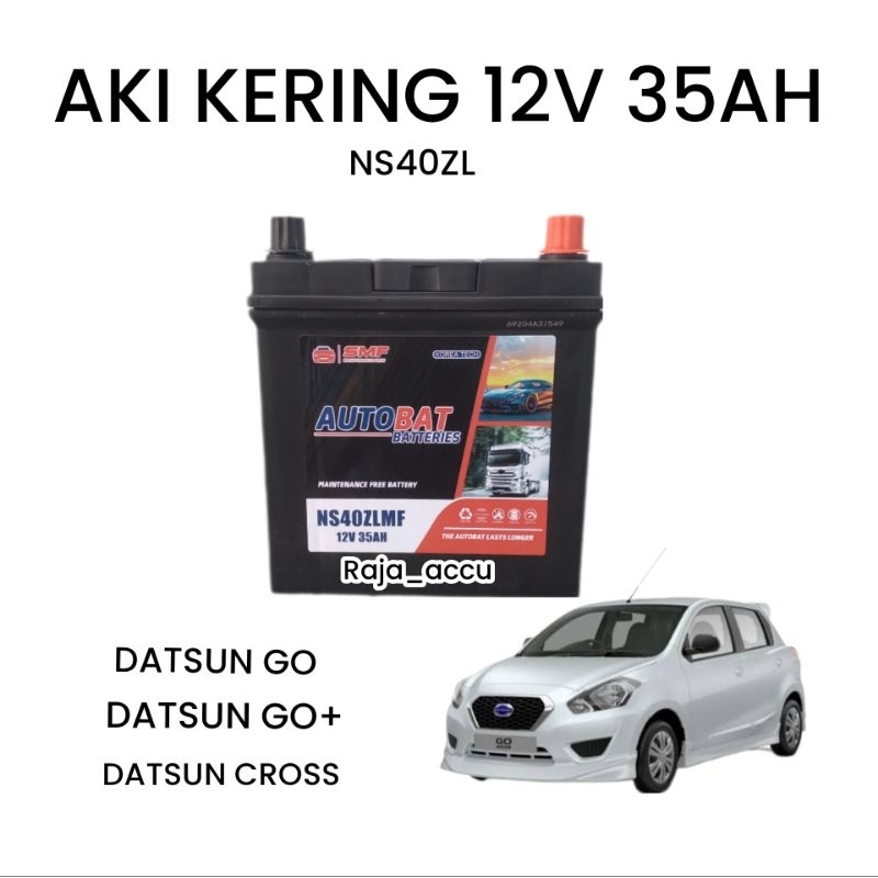 AKI MOBIL DATSUN GO DATSUN GO+ DATSUN CROSS AKI KERING AUTOBAT NS40ZL 12V 35AH
