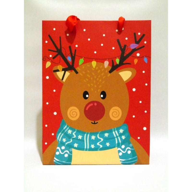 

Paper bag Natal/ Paper bag Seasonal Chrismast Gambar Lucu/ Paperbag Tali Pita Lucu