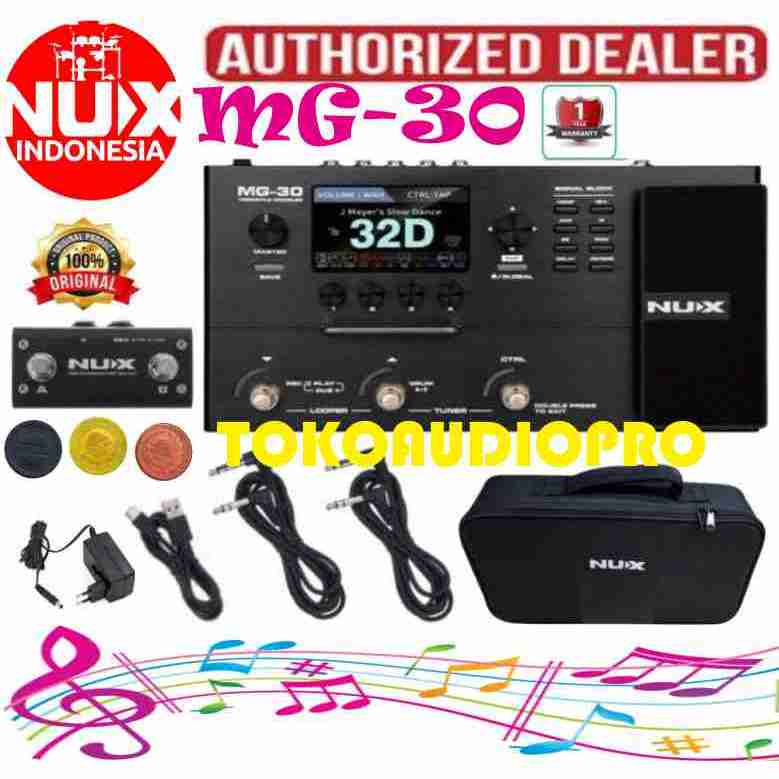 Nux MG-30 Versatile Modeler Multi Efek Gitar & Bass Nux MG30