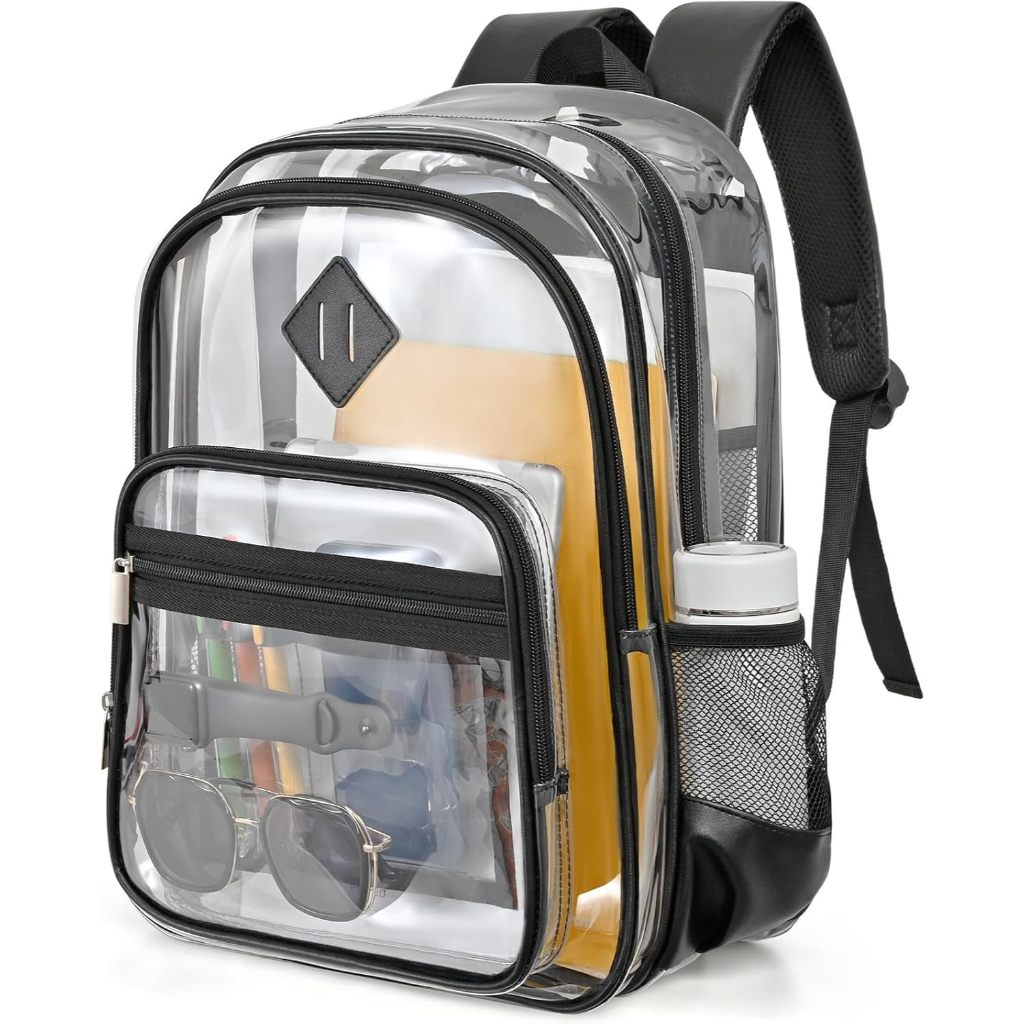 tas woner.id,tas PVC,tas transparan,clearbagpack,tasranseltransparan,Tas Ransel Beaulyn Clear Heavy 