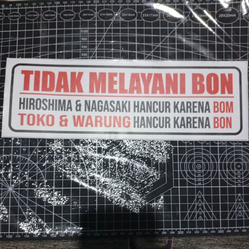 

STIKER PRINTING TIDAK MELAYANI BON