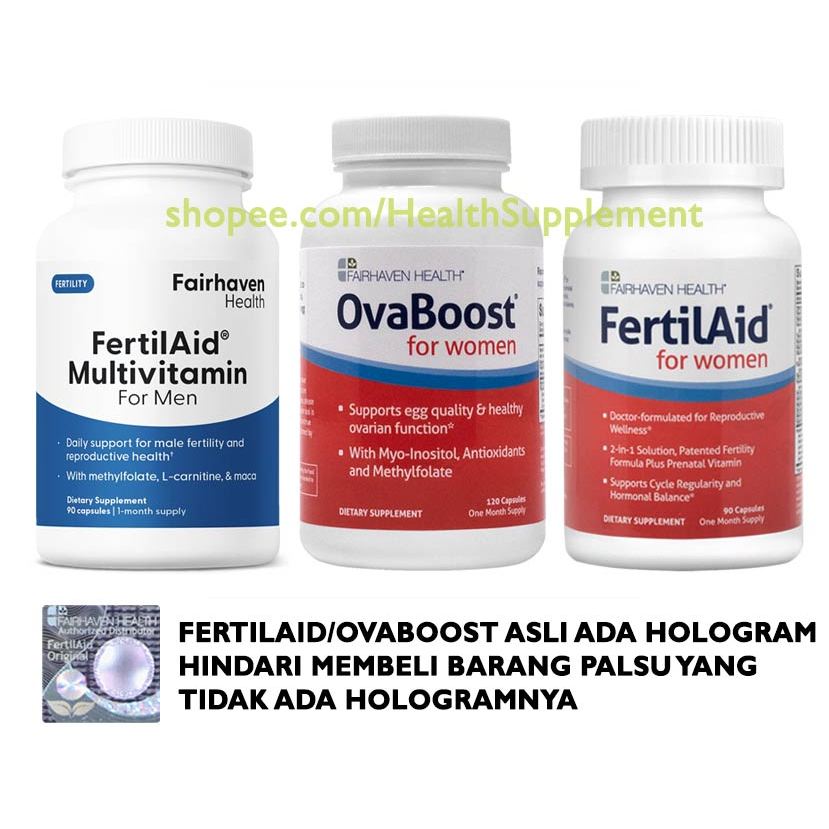 FertilAid for Men+FertilAid for Women+Ovaboost