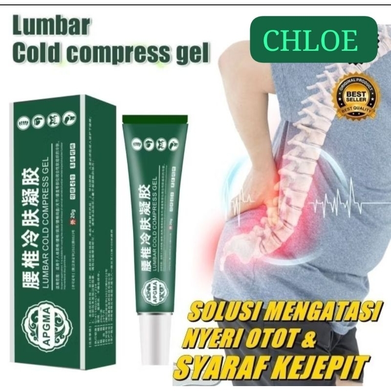 Lumbar cold compress gel original Lumbar spine cooling gel APDMP salep lumbar original lumbar terapi
