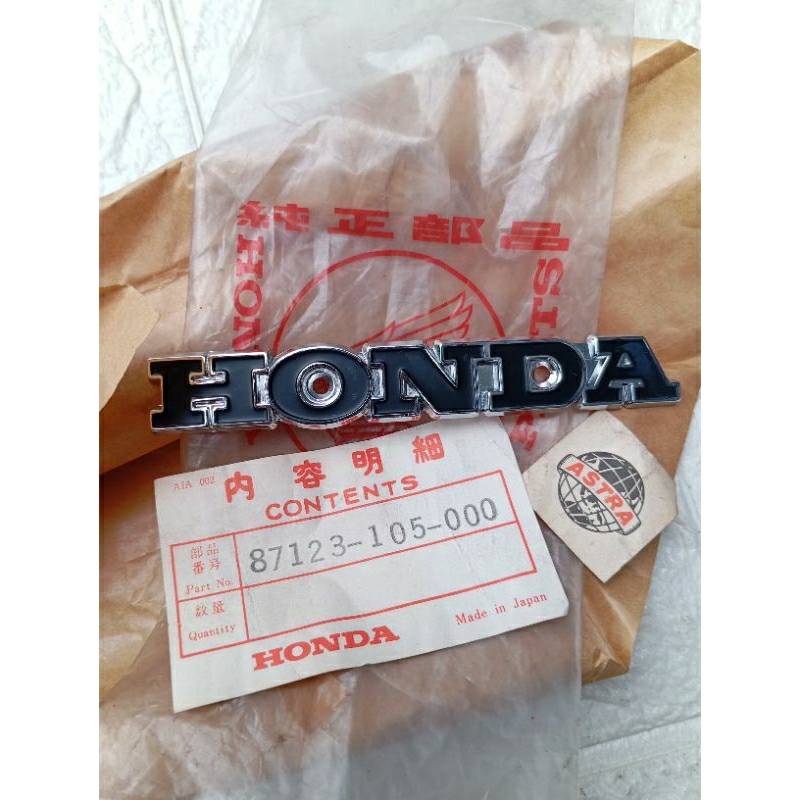 Emblem fuel tank tangki Honda cb100 cb125 s90z cb175 cb350 cl100 sl100 Original 87123-105-000