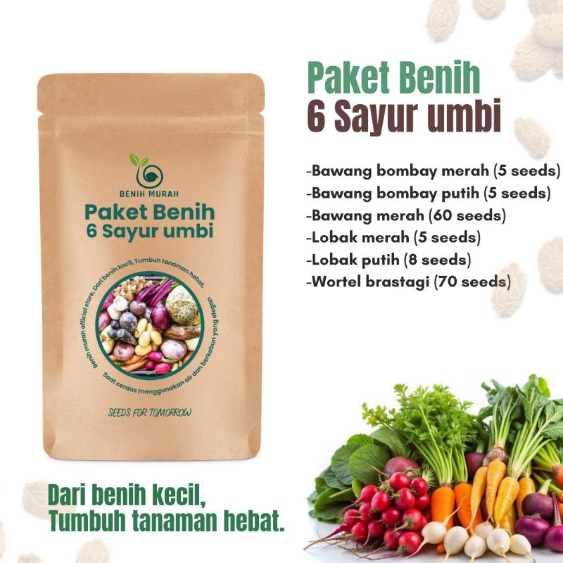 

Paket brnih 6 sayur akar