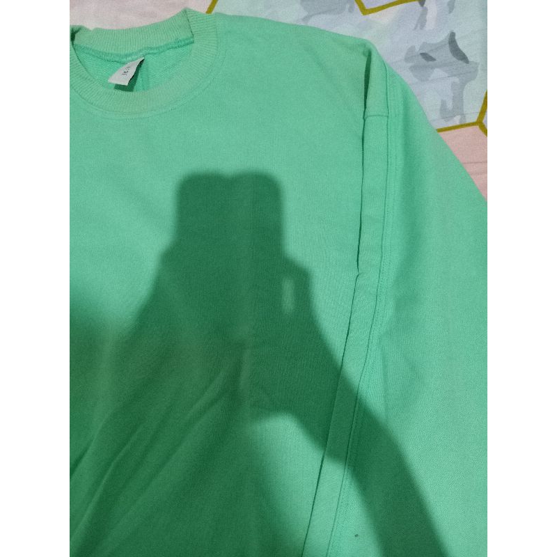 SWEATER TEBAL HIJAU MINT