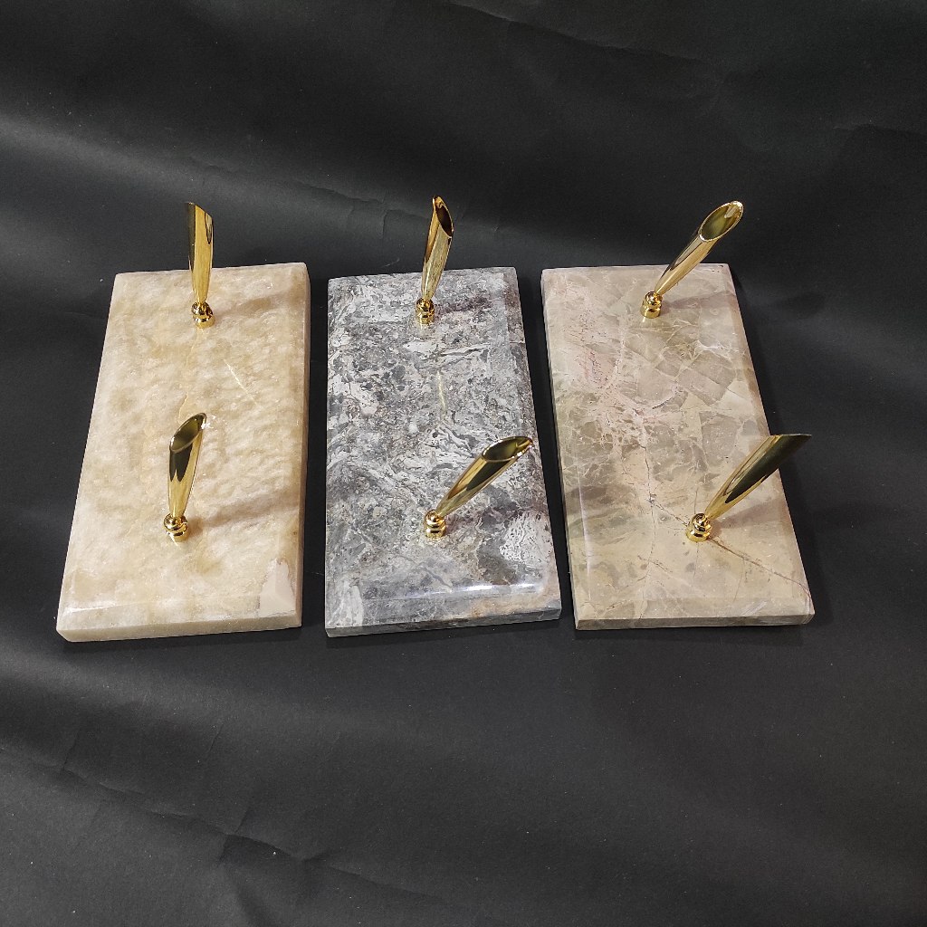 Tempat pena pulpen meja kantor marmer