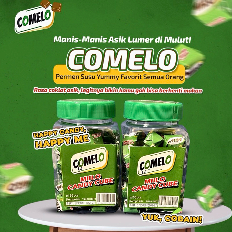 

COMELO MIILO CUBE ISI 50 MILO CANDY CUBE