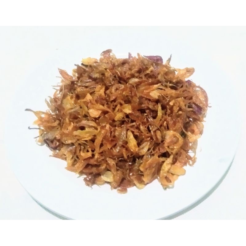 

bawang merah goreng murni. bawang merah goreng gurih renyah. kemasan 100 grm, 500 grm, 1kg.