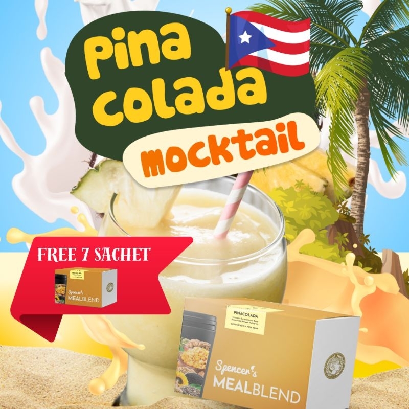 

SPENCER'S MEAL BLEND PINACOLADA MOCKTAIL GRATIS 7 SACHET SPENCER'S MEALBLEND