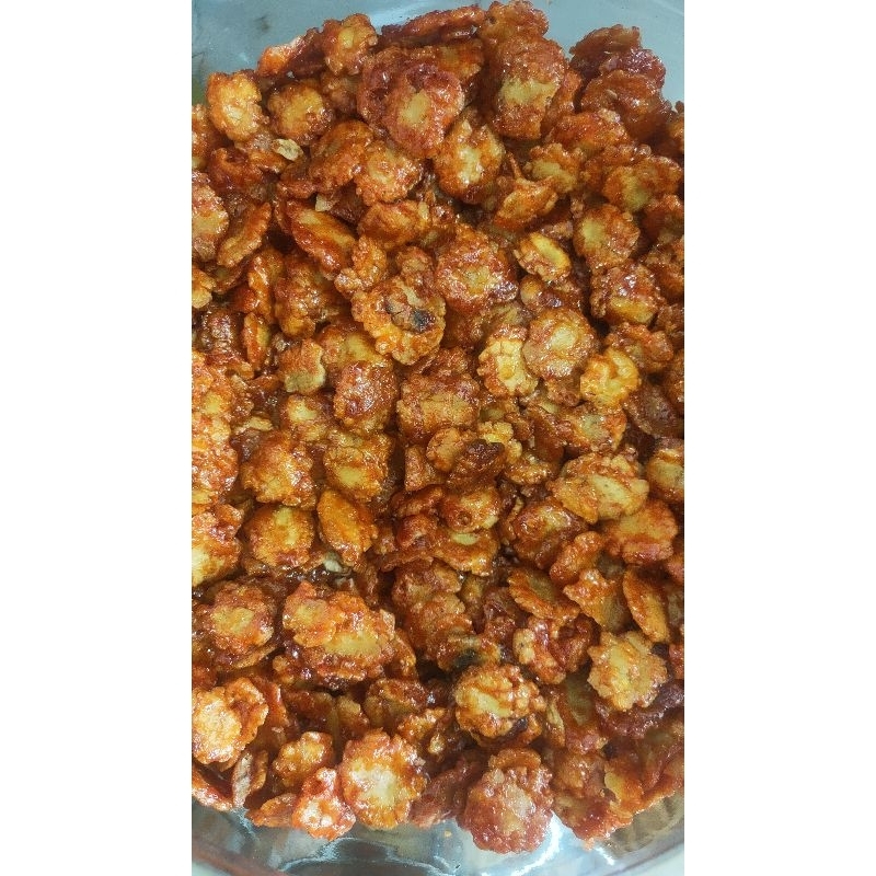 

emping melinjo pedas manis - 250gram