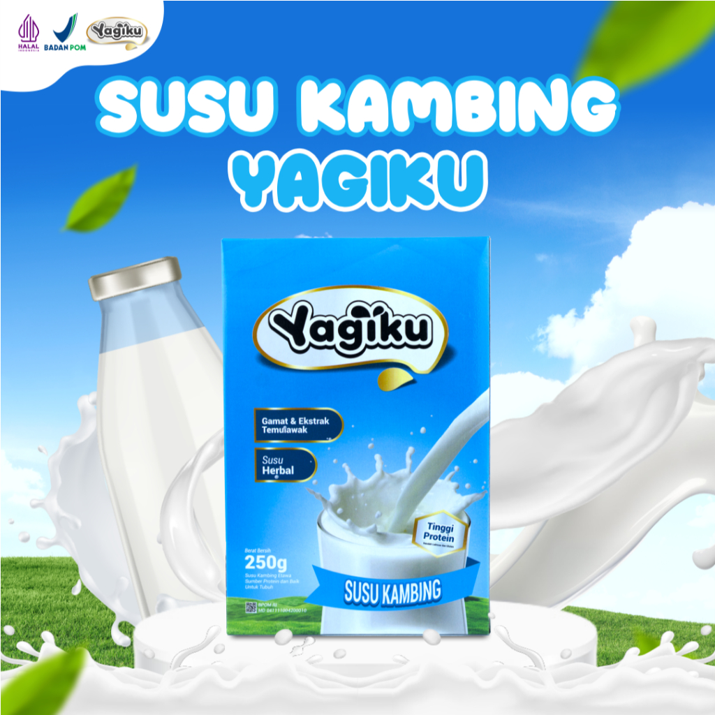 

Yagiku Susu Kambing Penambah Berat Badan 250 Gram Susu Kambing Bubuk Penggemuk