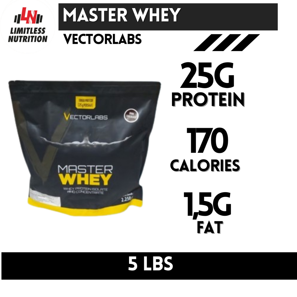 Vectorlabs Master Whey  5Lbs Whey Protein Blend  Bpom Halal Susu Protein