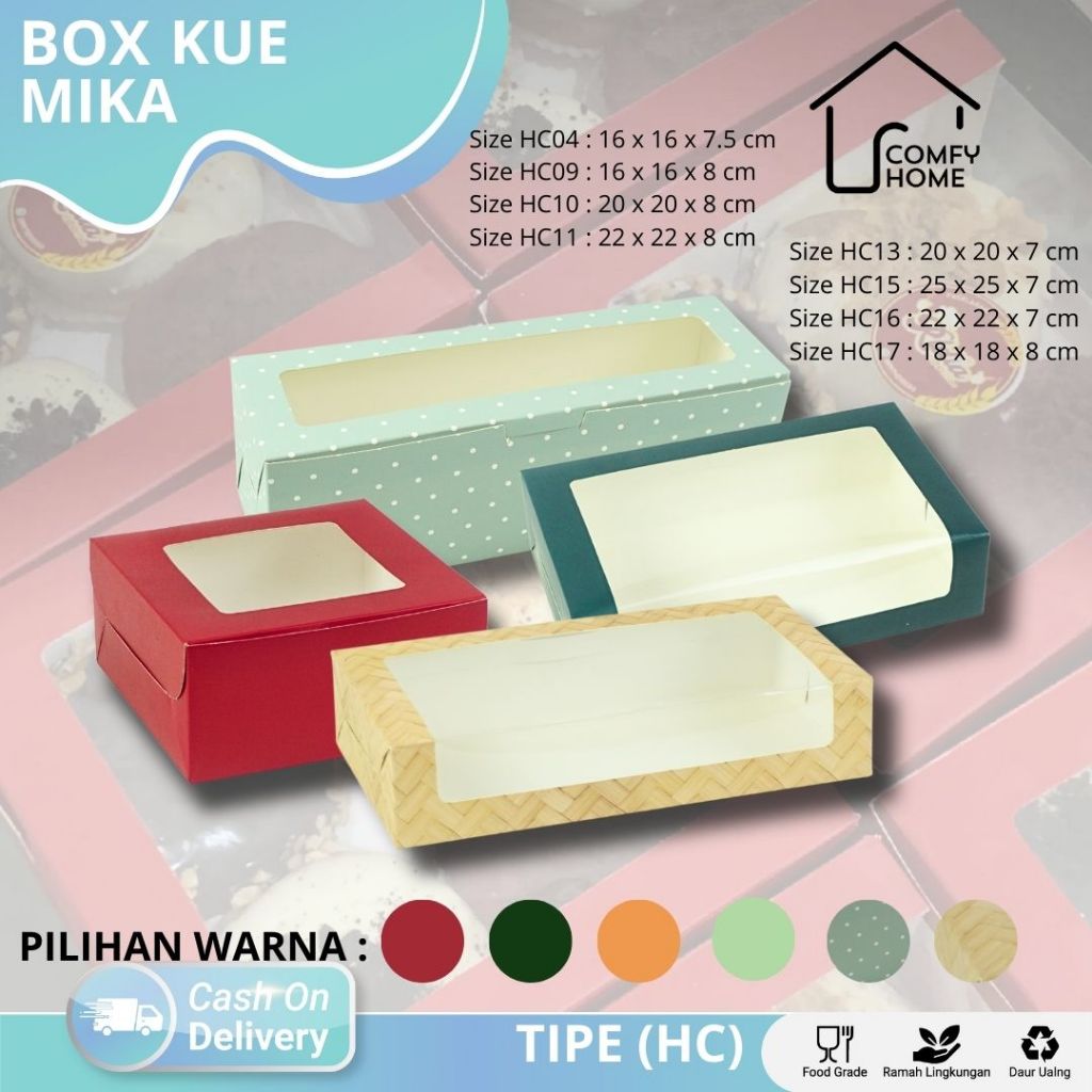 

Box mika / Box mika jendela / Box kue / Box mika ivory | HC04-HC17