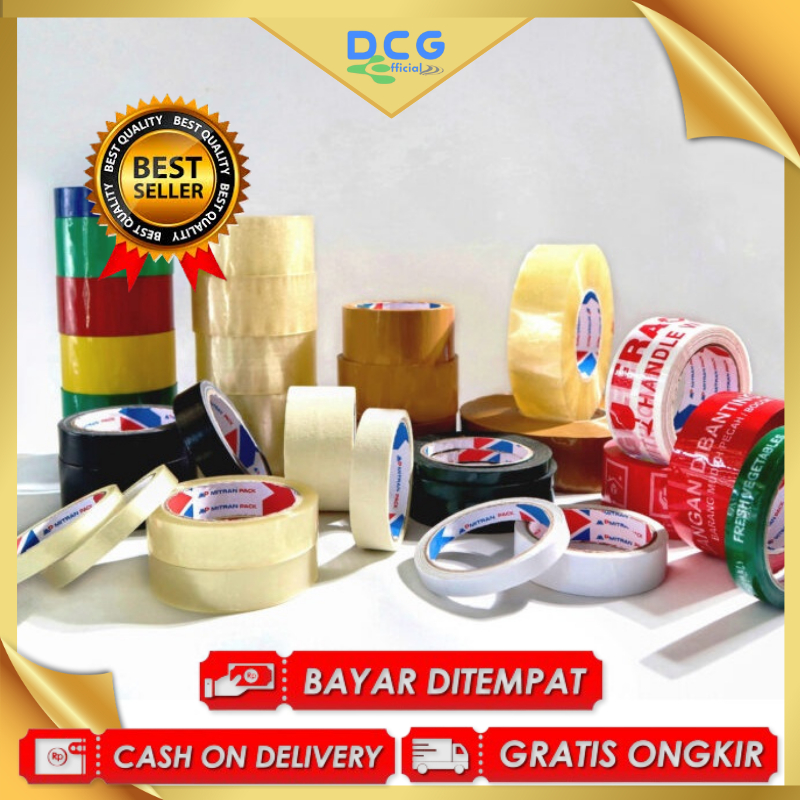 

TERMURAH Lakban Bening Coklat 90 yard 2"In (48mm) Kualitas Setara Daimaruu