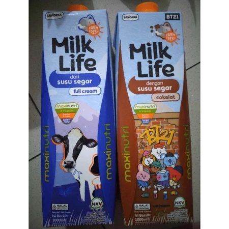 

(PCS 1L) Milklife Susu UHT Segar 1 Liter