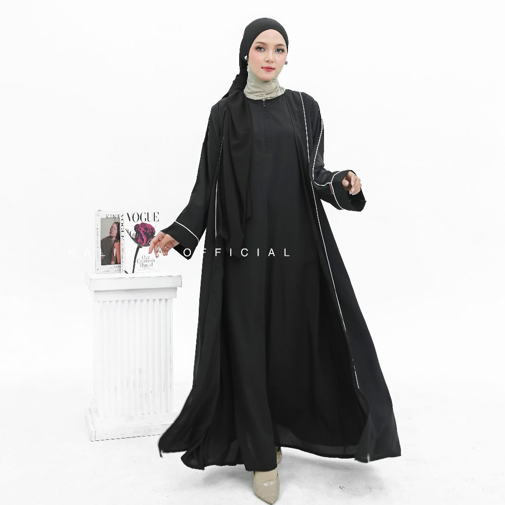 Gamis Abaya Cardi Adeeva Abaya Hitam Abaya Turkey Gamis Jumbo Abaya Cardigan Muslim Abaya Polos