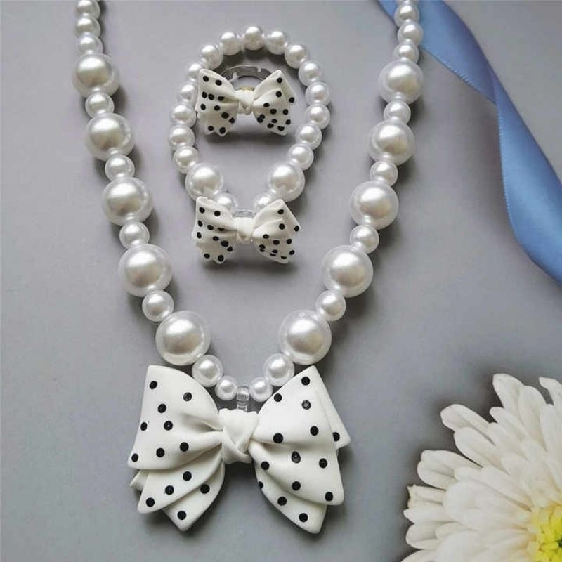 Set Kalung Mutiara Putih anak