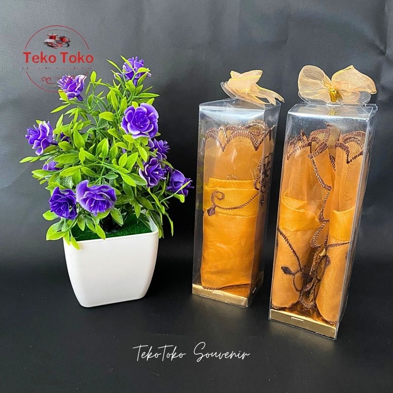 Ecer/Grosir Souvenir Pernikahan Cover Taplak Box Wadah Tisu ukuran 22x10cm Kemasan Box Mika Hiasan P